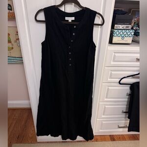 Jjill organically grown cotton XS gauze double layer midi dress, like new.